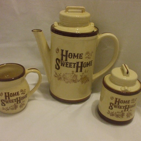 5 pcs porcelin coffee/tea set with lids - Picture 1 of 7